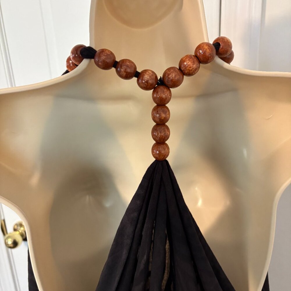 Beach Coverup Sheer Black One Size Fits All